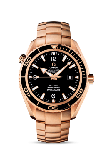 Omega Seamaster Planet Ocean 600M Co-Axial 45.5 Red Gold / Black / Bracelet